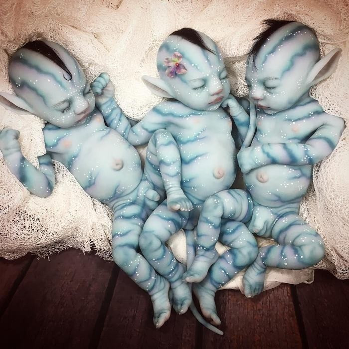 We still haven’t decided if these “Avatar” babies are creepy, or awesome, or maybe a bit of both. All we know for sure it that they’re definitely intriguing.