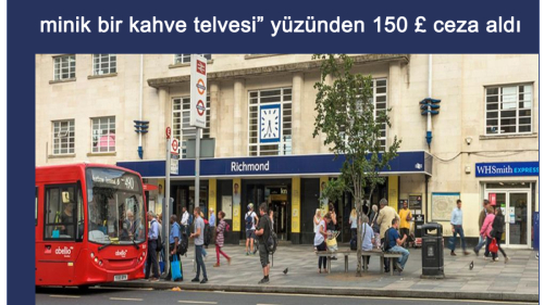 minik bir kahve telvesi” yüzünden 150 £ ceza aldı
